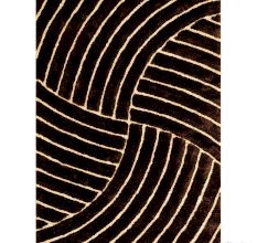 Modern Brown Geometric Dining Mat